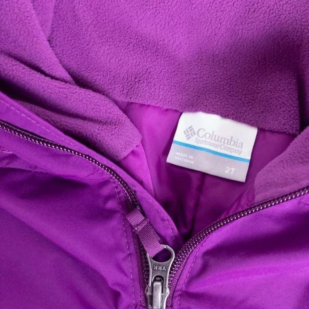 Columbia Snow Bibs Toddler 2T Purple Insulated Winter Ski Pants